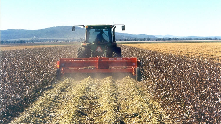 Destruction of crop residues