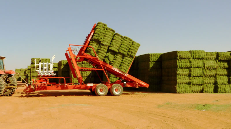 Bale collection and stacking